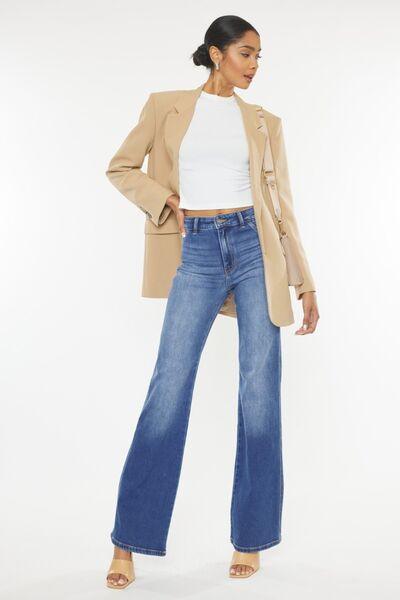 Kancan Ultra High Waist Gradient Flare Jeans - Jessiz Boutique