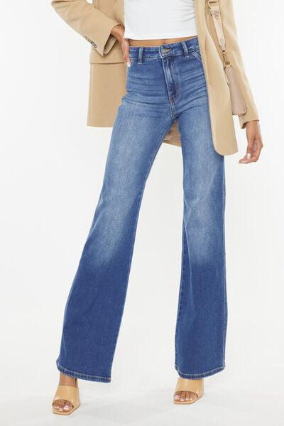 Kancan Ultra High Waist Gradient Flare Jeans - Jessiz Boutique