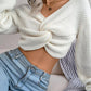 Knotted Knitted Sweater - Jessiz Boutique