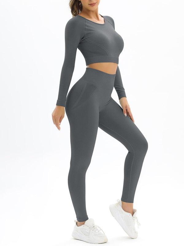 Long-Sleeved Sports Two-Piece Suit - Jessiz Boutique