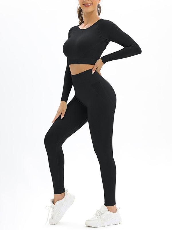 Long-Sleeved Sports Two-Piece Suit - Jessiz Boutique