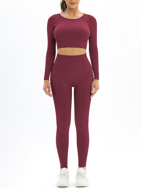 Long-Sleeved Sports Two-Piece Suit - Jessiz Boutique