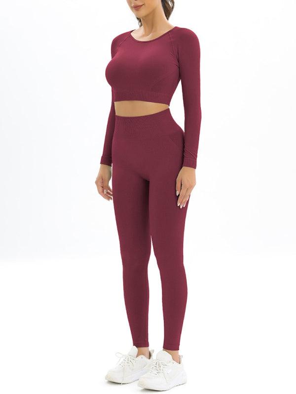Long-Sleeved Sports Two-Piece Suit - Jessiz Boutique