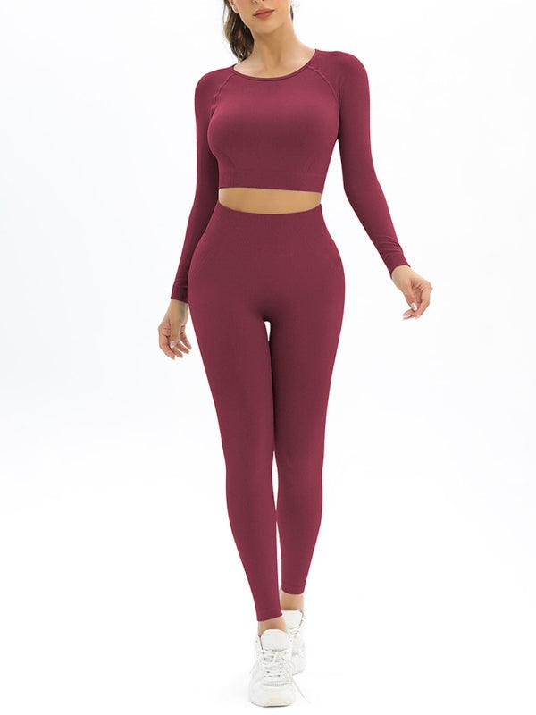 Long-Sleeved Sports Two-Piece Suit - Jessiz Boutique