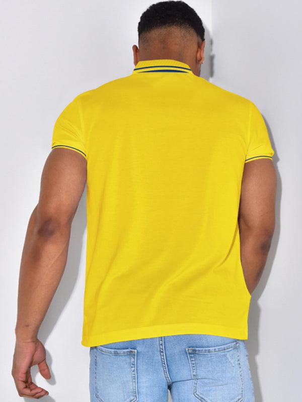 Men's Color Trim Polo Shirt - Jessiz Boutique