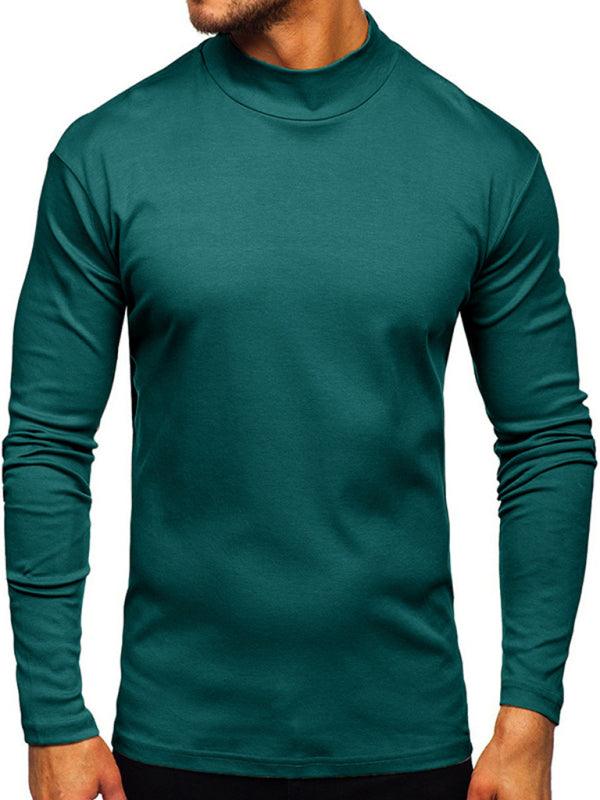 Men's High Collar Long Sleeve Shirt - Jessiz Boutique