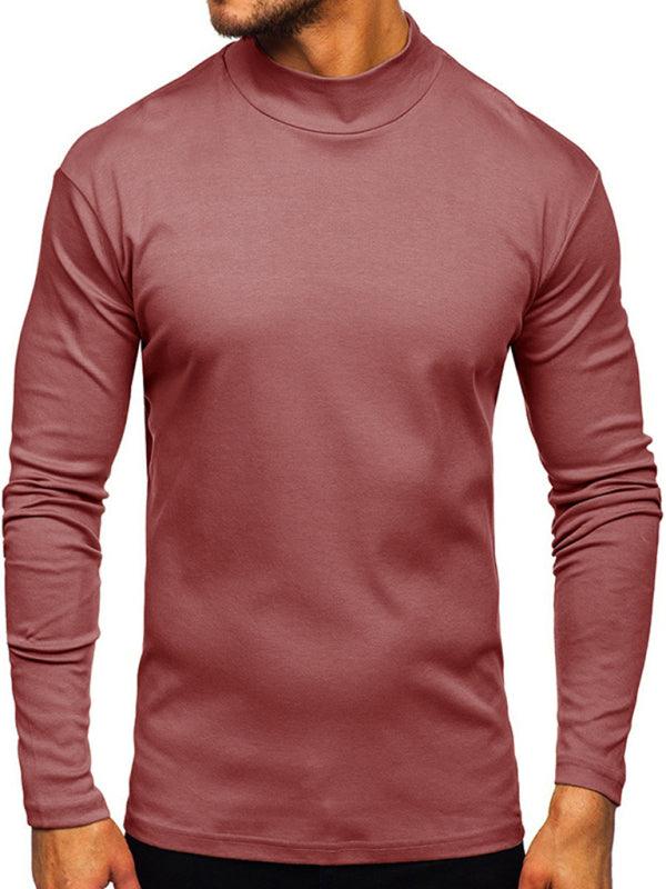 Men's High Collar Long Sleeve Shirt - Jessiz Boutique