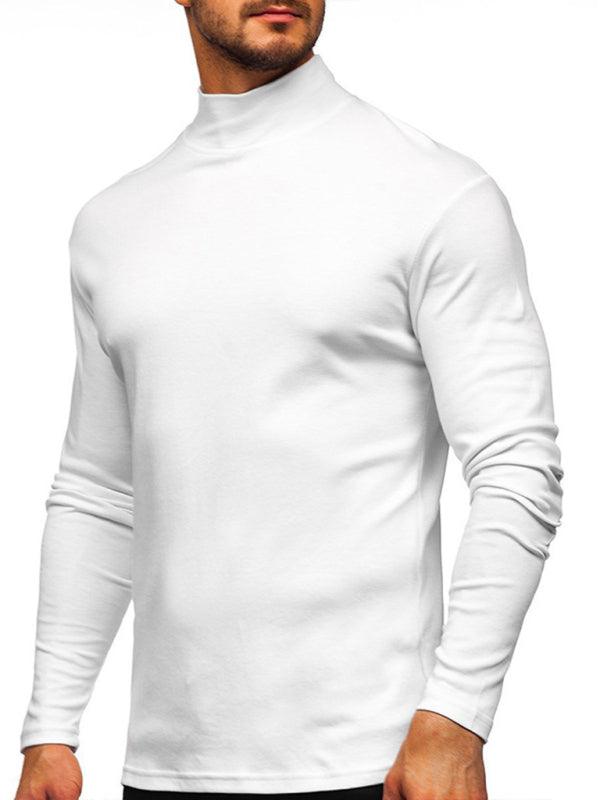 Men's High Collar Long Sleeve Shirt - Jessiz Boutique
