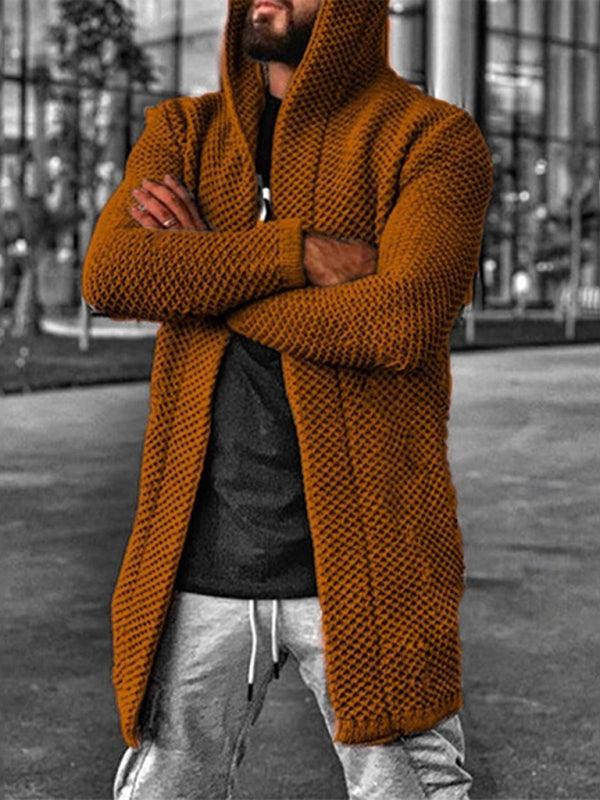Men's Hooded Knitted Sweater Cardigan - Jessiz Boutique