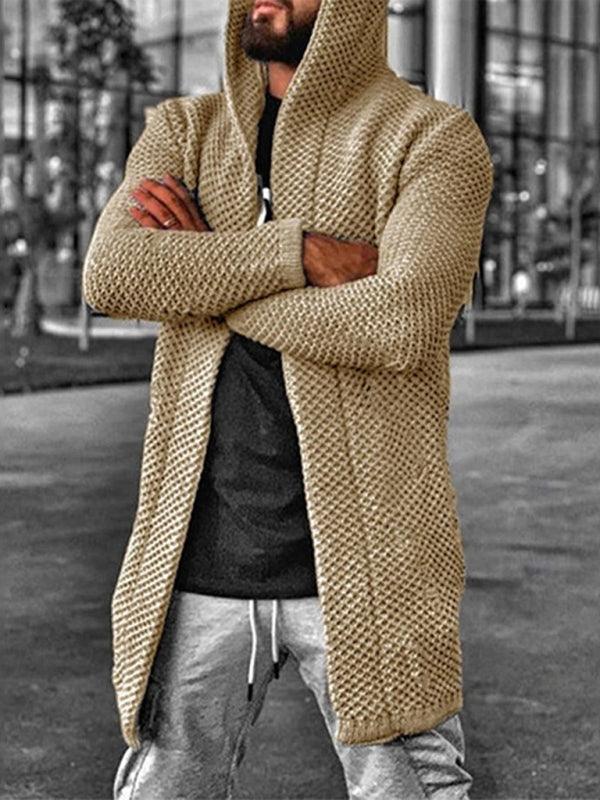 Men's Hooded Knitted Sweater Cardigan - Jessiz Boutique