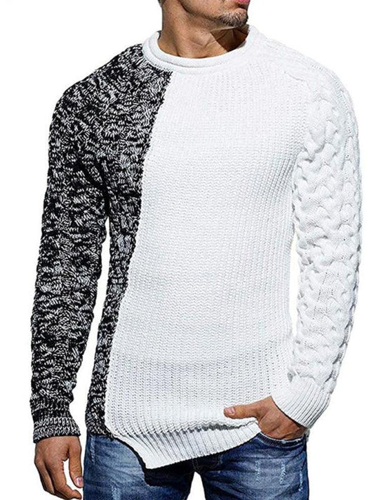Men's Round Neck Knitted Sweater - Jessiz Boutique