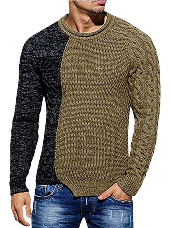 Men's Round Neck Knitted Sweater - Jessiz Boutique