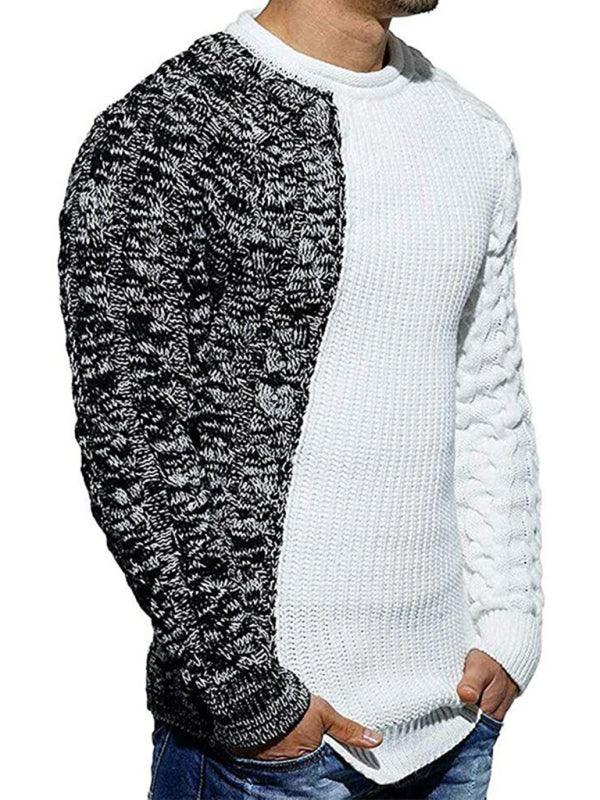 Men's Round Neck Knitted Sweater - Jessiz Boutique