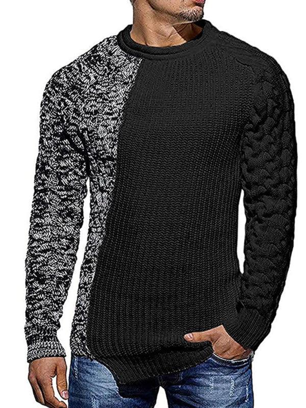 Men's Round Neck Knitted Sweater - Jessiz Boutique