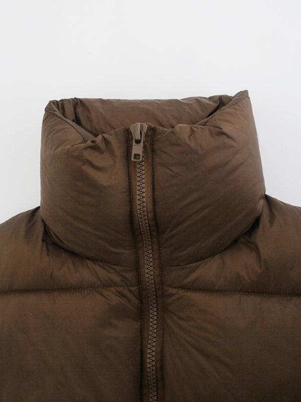 Quilted Zipper Collar Vest Jacket - Jessiz Boutique