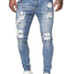Ripped Stretch Skinny Distressed Jeans - Jessiz Boutique