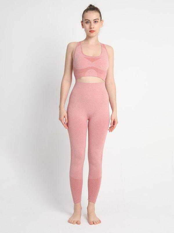 Seamless Dotted Two-piece Sports Suit - Jessiz Boutique