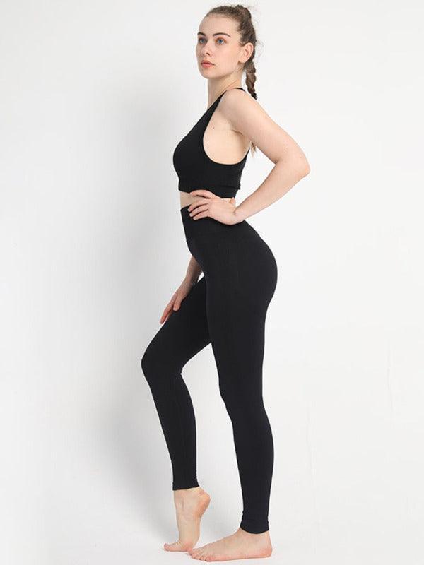 Seamless Dotted Two-piece Sports Suit - Jessiz Boutique