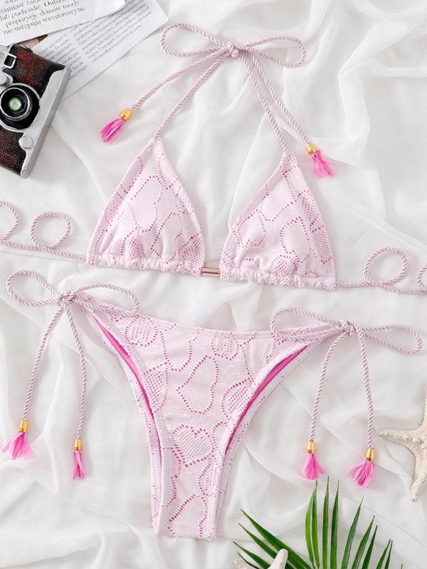 Tassel Split Bikini - Jessiz Boutique