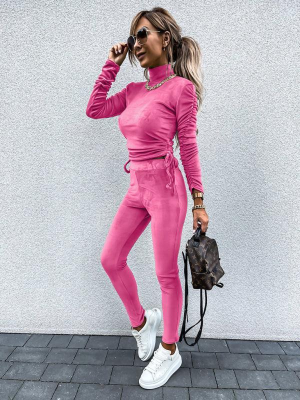 Velvet Sport Suit Two-Piece Set - Jessiz Boutique
